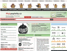 Tablet Screenshot of mojepoplatky.cz